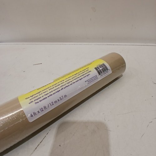 TEACHER CREATED RESOURCES BURLAP BETTER THAN PAPER BULLETIN BOARD ROLL - 4FT X 12FT - BROWN image 3