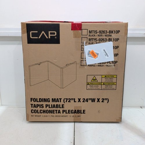 CAP BARBELL ALL PURPOSE FOLDING EXERCISE MAT - 72" X 24" X 2" - PINK (MODEL : MTIS-9263-BL10P) image 4