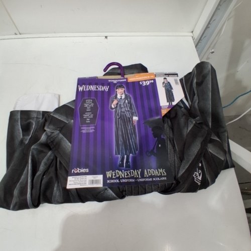 3PC WOMEN'S RUBIES WEDNESDAY ADDAMS NEVERMORE ACADEMY SCHOOL UNIFORM COSTUME - MEDIUM (STYLE: 1000159) image 2