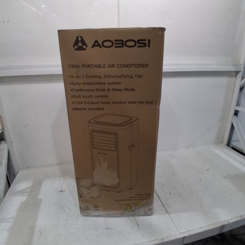 AOBOSI PORTABLE AIR CONDITIONER - REMOTE CONTROLLED, WIFI ENABLED, SILENT MODE, DEHUMIDIFIER - 10000 BTU - WHITE (MODEL: ‎ABS-A019E-06KR) image 12