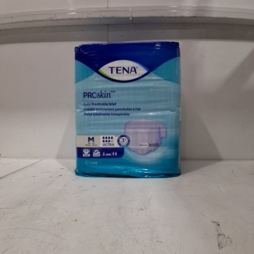 40PK TENA PROSKIN ULTRA ADULT INCONTINENCE BRIEFS - MEDIUM - WHITE (MODEL: 67200) image 2