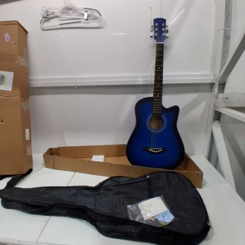 ROSEFINCH ACOUSTIC GUITAR BASSWOOD - 38" - BLUE - (MODEL: ‎AGT16BLUE) image 2