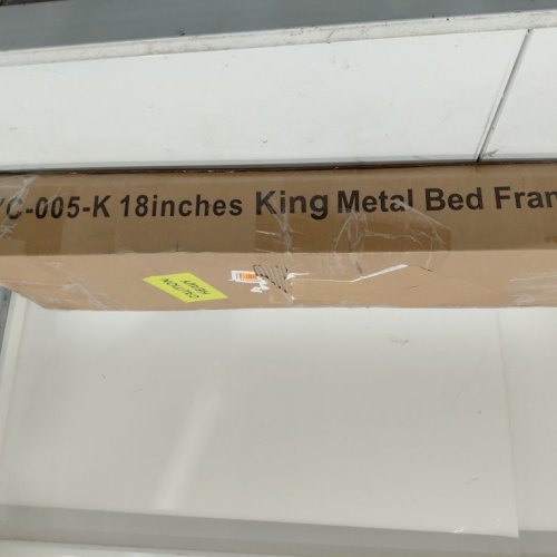 YIADDTION HEAVY-DUTY METAL BED FRAME - 18" - KING - BLACK (MODEL: YC-005-K) image 3
