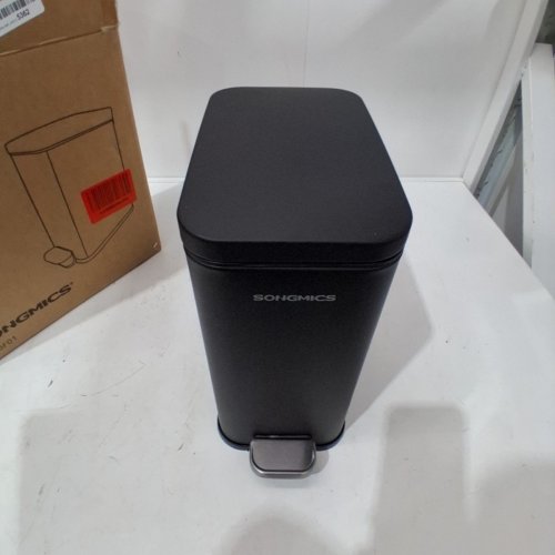 SONGMICS BATHROOM TRASH CAN- 1.3GAL - BLACK (MODEL- LTB560B05) image 2