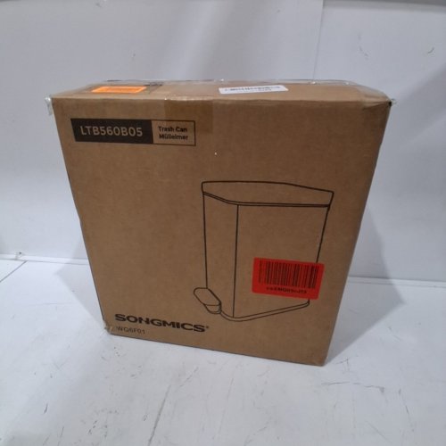 SONGMICS BATHROOM TRASH CAN- 1.3GAL - BLACK (MODEL- LTB560B05) image 4