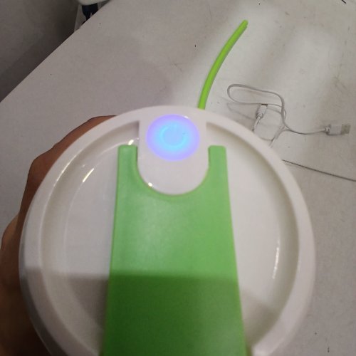 RECHARGEABLE PORTABLE BLENDER ELECTRIC JUICER - 350 ML - BEIGE & GREEN (MODEL:Z1) image 2