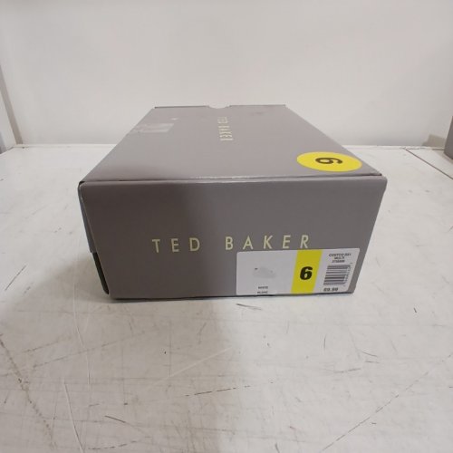 WOMENS TED BAKER MAISIE LEATHER COURT SHOES - SIZE 6 - WHITE/FLORAL (STYLE: 3756606) image 6