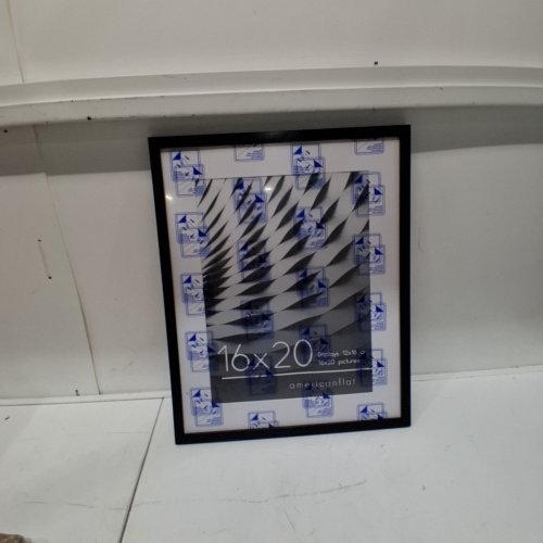AMERICAN FLAT THIN PICTURE FRAME- 16" X 20" - BLACK image 2