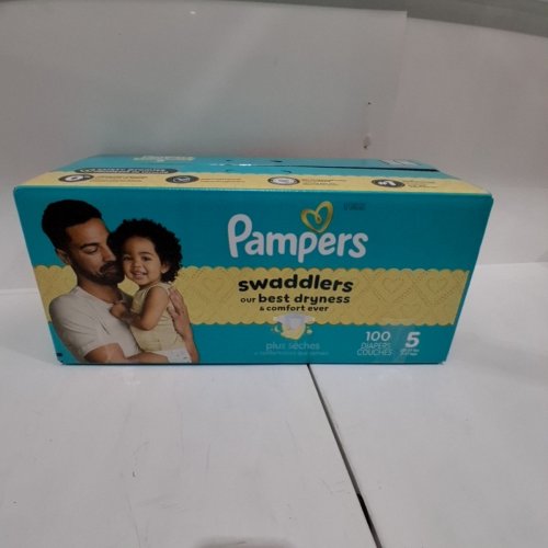 100PK PAMPERS SWADDLERS PULL-ON DIAPERS - SIZE 5 image 3