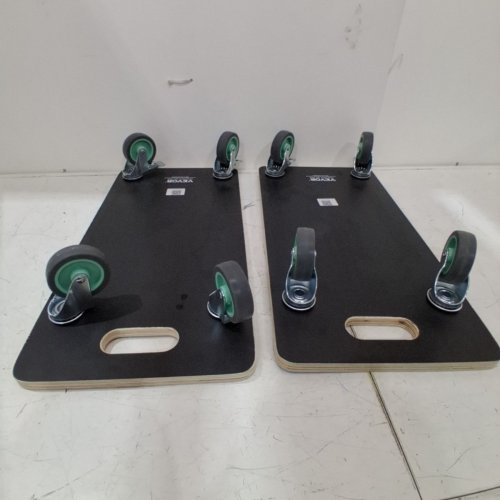 2PK VEVOR FURNITURE DOLLY - 22.6" X 11.4" X 4.6" - 550LBS CAP - BLACK (MODEL: SXT-0100) image 3