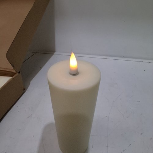 12PC FLAMELESS LED CANDLES - 4"/5"/6"/7" - OFF WHITE image 2