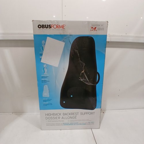 OBUSFORME HIGH BACK BACKREST SUPPORT WITH DETACHABLE PILLOW - BLACK image 4