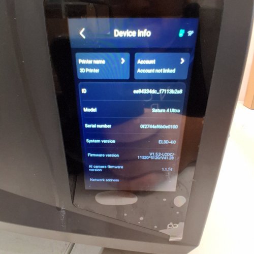 ELEGOO SATURN 4 ULTRA RESIN PRINTER - 16K | 10" LCD | AI CAMERA - BLACK image 5