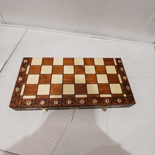 NEGIŁ WOODEN CHESS SET - 110 MM KING HEIGHT - BROWN (MODEL: IMPERATOR) image 4