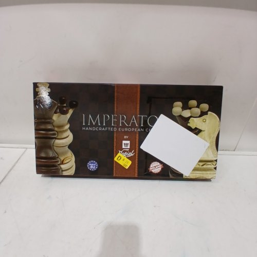 NEGIŁ WOODEN CHESS SET - 110 MM KING HEIGHT - BROWN (MODEL: IMPERATOR) image 5