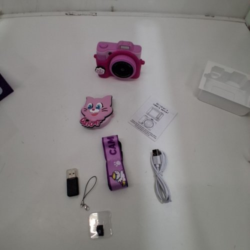 CHILDREN'S DIGITAL CAMERA - 2.4" - 1080P - 48MP - 600 MAH - PINK/CAT (MODEL: S6) image 4