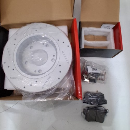 A-PREMIUM REAR BRAKE ROTOR AND BRAKE PADS FOR SELECT HONDA CIVIC AND ACURA CSX/ILX MODELS - 10.24" - (MODEL: BRS31420J-C / BPD53700B-C) image 3