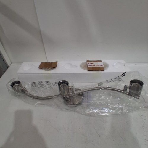 XINBEI 3-LIGHT TRACK CEILING LIGHT FIXTURE - BRUSHED NICKEL (MODEL: XB-TR1238-3-BN) image 2