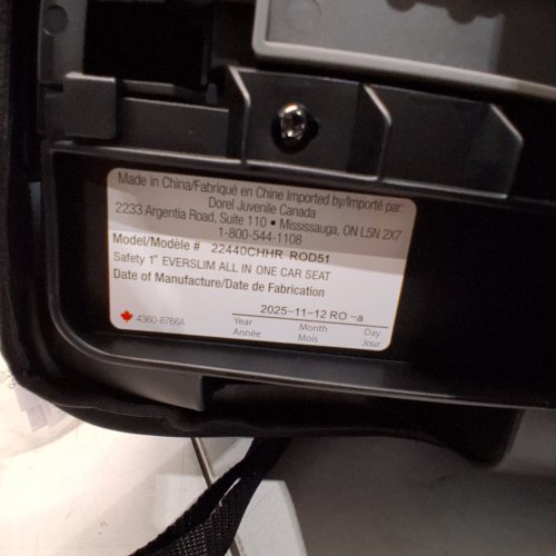 SAFETY 1ST EVERSLIM ALL-IN-ONE CONVERTIBLE CAR SEAT - BLACK (MODEL: 22440CHHR) image 2