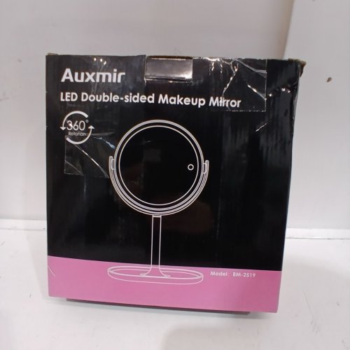 AUXMIR LED DOUBLE-SIDED MAKEUP MIRROR (30X / 1X) - WHITE (MODEL: BM-2519) image 4