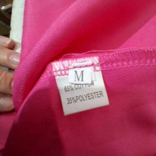 women's long and loose flowy button-down blazer - medium - pink image 4