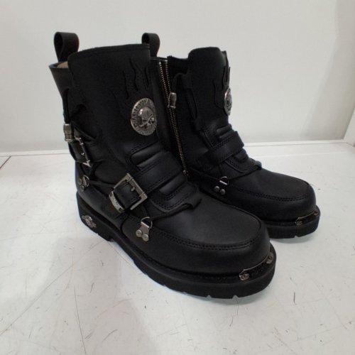 HARLEY-DAVIDSON FOOTWEAR MENS DISTORTION MOTORCYCLE BOOT - 9.5 - BLACK (MODEL: D94167) image 2