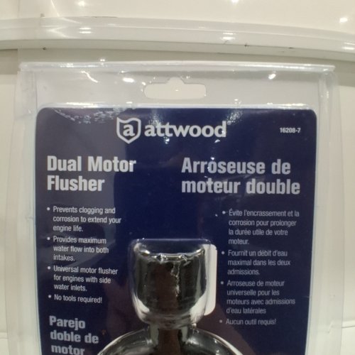 ATTWOOD DUAL MOTOR FLUSHER - BLACK (ITEM: 16208-7) image 2