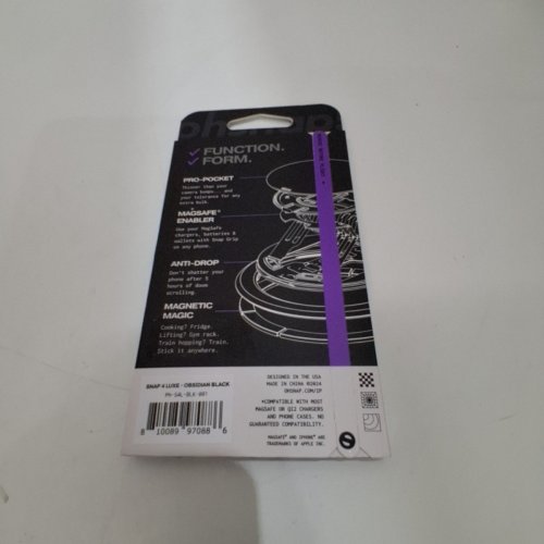 OHSNAP! SNAP 4 LUXE EXPANDING MAGSAFE PHONE GRIP AND STAND - OBSIDIAN BLACK image 3
