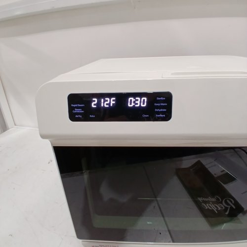 CIARRA 12-IN-1 AIR FRYER TOASTER COMBO STEAM & CONVECTION COUNTERTOP OVEN WITH SELF-CLEAN & STERILIZE - 25 QT, 120 V, 1600W, 25.4 QT - WHITE (MODEL: CASO24-W) image 2