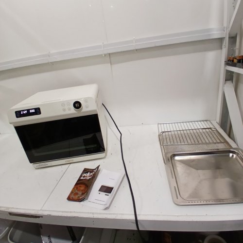 CIARRA 12-IN-1 AIR FRYER TOASTER COMBO STEAM & CONVECTION COUNTERTOP OVEN WITH SELF-CLEAN & STERILIZE - 25 QT, 120 V, 1600W, 25.4 QT - WHITE (MODEL: CASO24-W) image 3