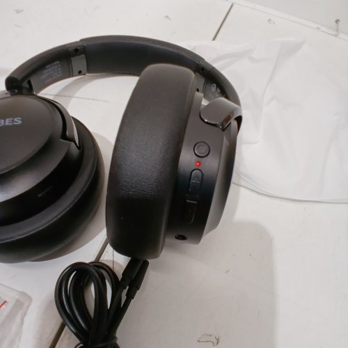BERIBES WIRELESS BLUETOOTH OVER EAR HEADPHONES WITH BUILT IN MIC - 65H PLAYTIME AND 3 EQ MODES, IMMERSIVE BASS, HIFI STEREO, FOLDABLE, LIGHTWEIGHT - BLACK (MODEL: WH202A) image 2