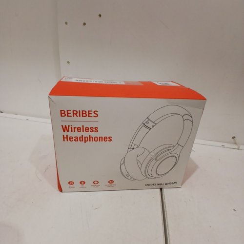 BERIBES WIRELESS BLUETOOTH OVER EAR HEADPHONES WITH BUILT IN MIC - 65H PLAYTIME AND 3 EQ MODES, IMMERSIVE BASS, HIFI STEREO, FOLDABLE, LIGHTWEIGHT - BLACK (MODEL: WH202A) image 4