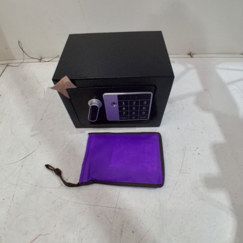 ELECTRONIC HOME SAFE - COMPACT DIGITAL LOCKING SAFE BOX WITH KEY OVERRIDE 0.25CU.FT - BLACK (MODEL: BXX20) image 4
