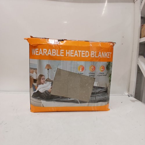 WEARABLE HEATED BLANKET - 50" X 80" - DARK GREY image 6