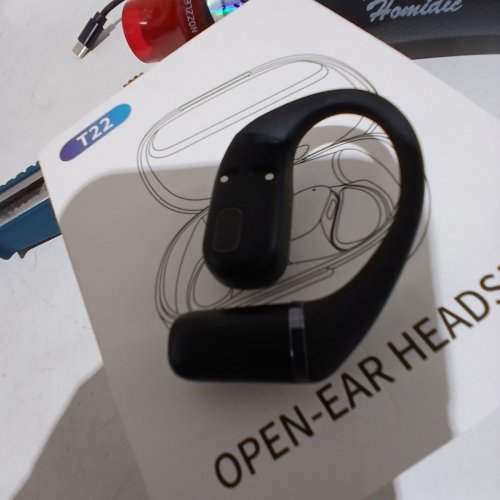 WHYKJTEK AI TRANSLATION OPEN-EAR WIRELESS EARBUD HEADPHONES - 35H PLAYTIME, BLUETOOTH 6.0 FOR BUSINESS MEETINGS, TRAVEL & MORE - BLACK (MODEL: T22) image 4