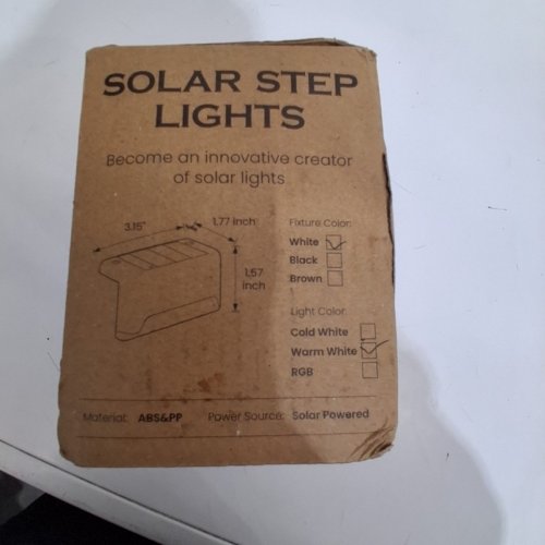 20PK SOLPEX SOLAR STEP/FENCE LIGHTS - WHITE/WARM WHITE (MODEL: ST-LXQ-20WW-16G) image 5