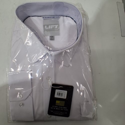 LIFT AVIATION PILOT BUTTON-DOWN SHIRT - XXL - WHITE image 2