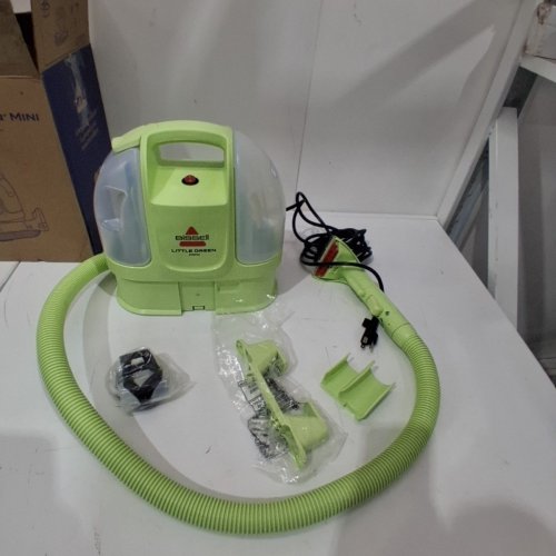 BISSELL LITTLE GREEN MINI CORDED PORTABLE CARPET AND UPHOLSTERY DEEP CLEANER WITH SELF-CLEANING TOUGH STAIN TOOL AND HYDRORINSE TOOL (MODEL: 4075B) image 3