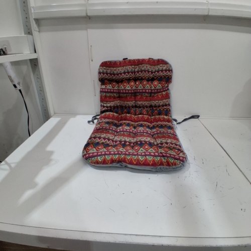 TUFTED ERGONOMIC CHAIR CUSHION - 31" X 16.5" - MULTICOLOR image 2