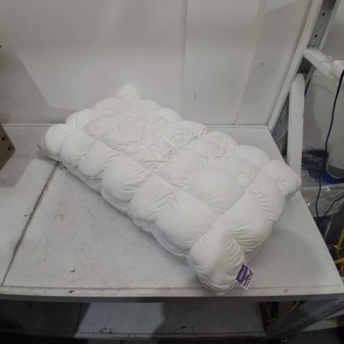 MELLOW COOLING CLOUD DESIGN PUFF PILLOW - KING 20" X 36" - WHITE image 3