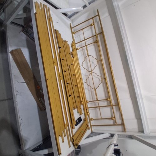 ALLEWIE METAL BED FRAME - QUEEN - GOLD (MODEL: LFHHH007) image 3