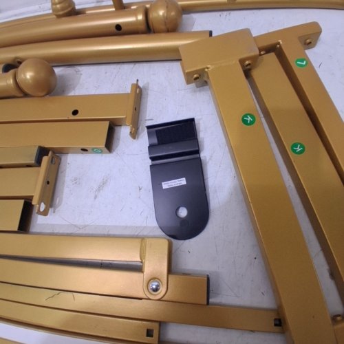 ALLEWIE METAL BED FRAME - QUEEN - GOLD (MODEL: LFHHH007) image 4