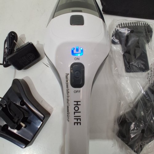 4PC HOLIFE HANDHELD VACUUM CLEANER - 11.1V 70W 2200MAH - WHITE AND BLACK (MODEL: HM2188) image 2