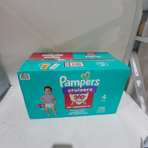 108PK PAMPERS CRUISERS 360 BABY DIAPERS - SIZE 4 image 3