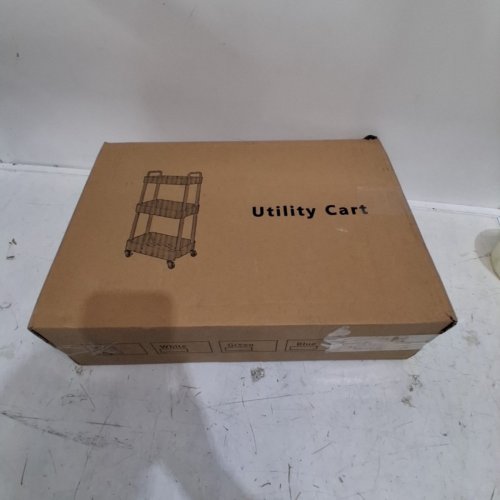 UNBRANDED 3-TIER UTILITY CART WITH WHEELS - BLACK image 3