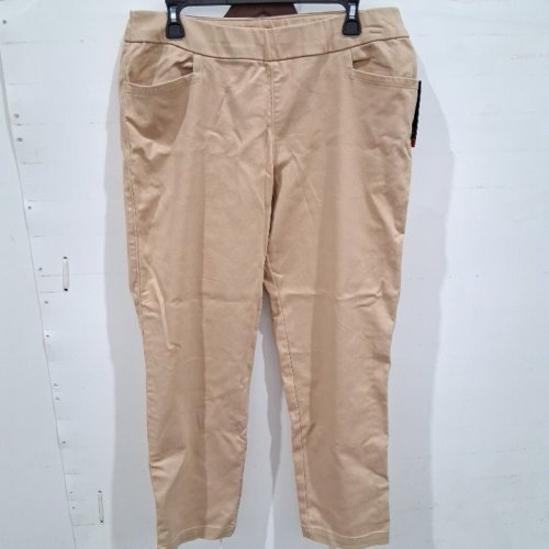 WOMEN'S CHAPS PULL ON PANTS - LARGE/34 - HAMPTON KHAKI (STYLE: CWS34WB300W) image 2