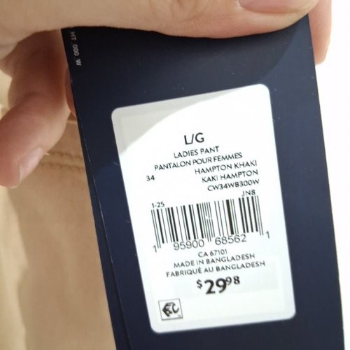 WOMEN'S CHAPS PULL ON PANTS - LARGE/34 - HAMPTON KHAKI (STYLE: CWS34WB300W) image 3