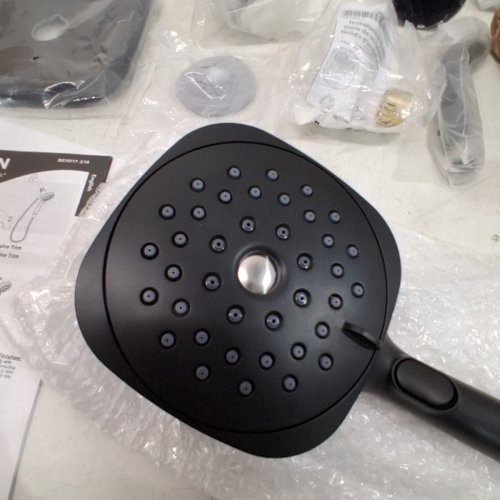 MOEN 6-SPRAY TUB AND SHOWER FAUCET RAIN SHOWER - MATTE BLACK (MODEL: 82022BL) image 4