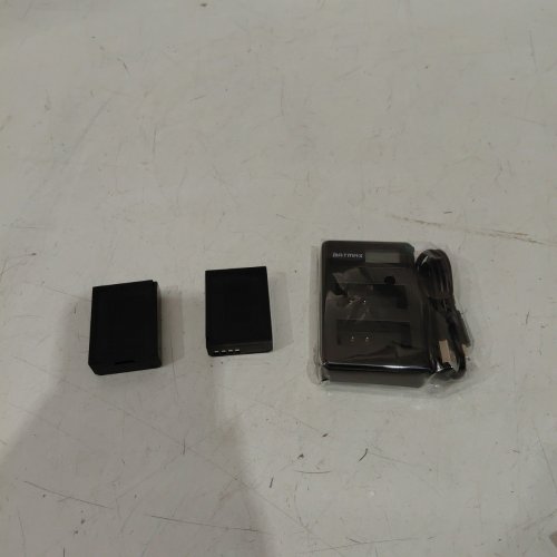 2PC BATMAX RECHARGEABLE LITHIUM ION FOR CANCON MODELS BATTERY PACK - BLACK image 2