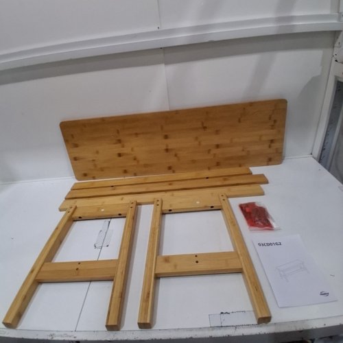 HOOBRO BAMBOO DINING BENCH - 39" W X 12" D X 18" H - NATURAL (MODEL: YL03CD01G2) image 3